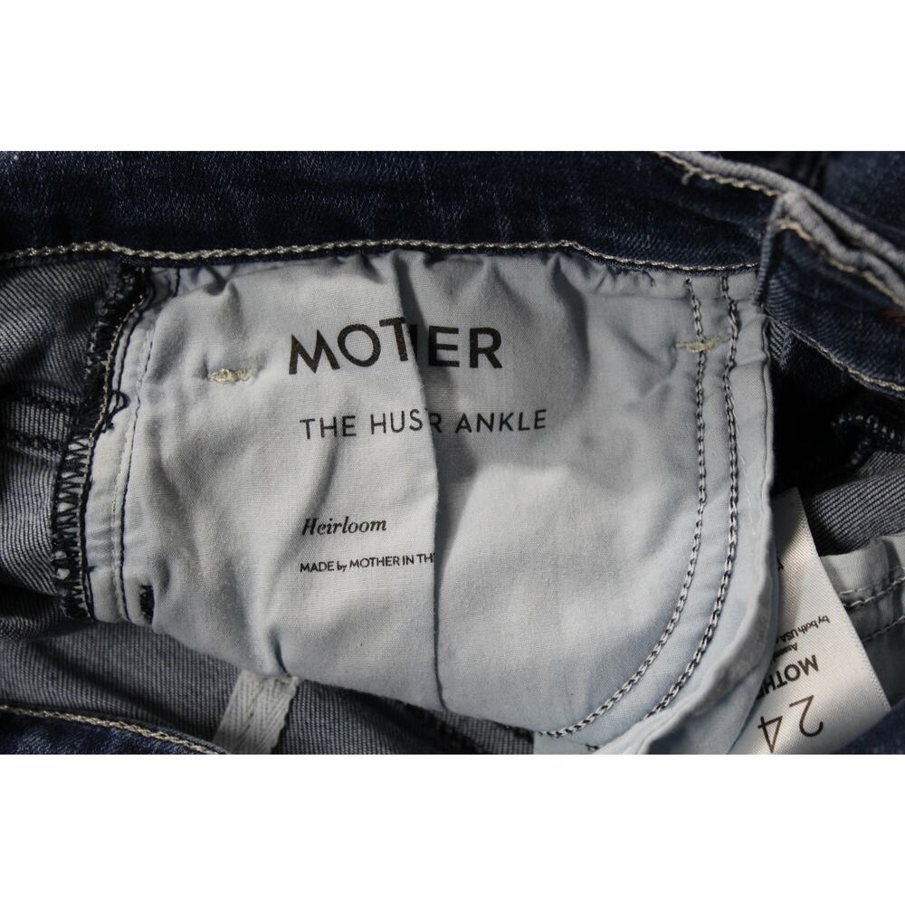 Mother The Husler Ankle Fray Size 24 Heirloom Blue - Picture 7 of 8
